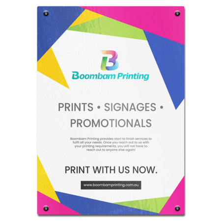 Synthetic Poster with Eyelet